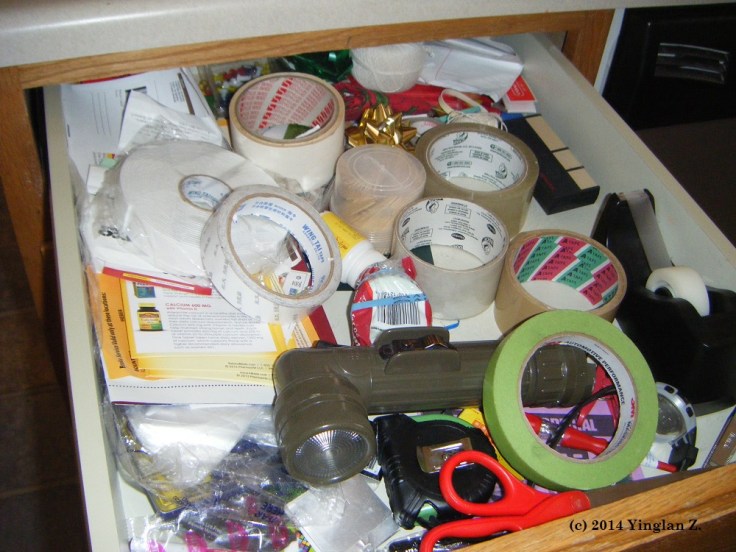 Talk about messy. You can't find anything in there!