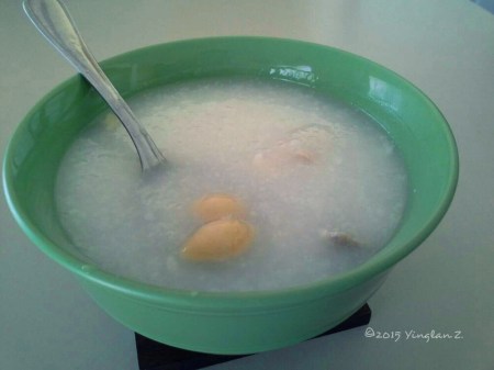 我的星期六午餐：白果瘦肉粥