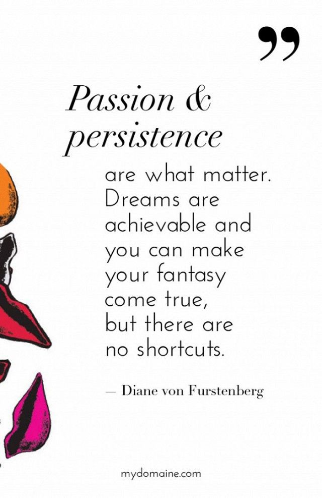 Passion and Persistence